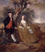 Thomas Gainsborough An Unknown Couple in a Landscape oil